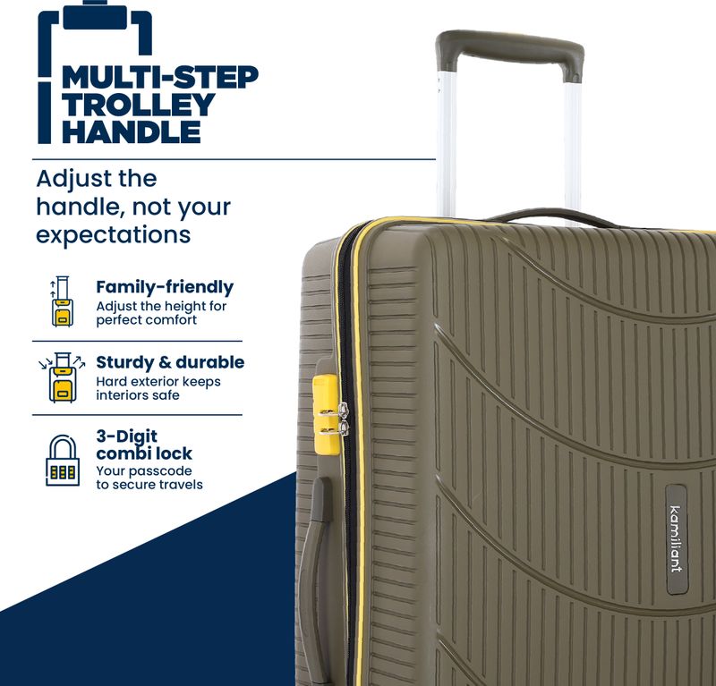 Kamiliant by American Tourister Hard Body 2 Luggage 8 Wheels - Green - Image 5