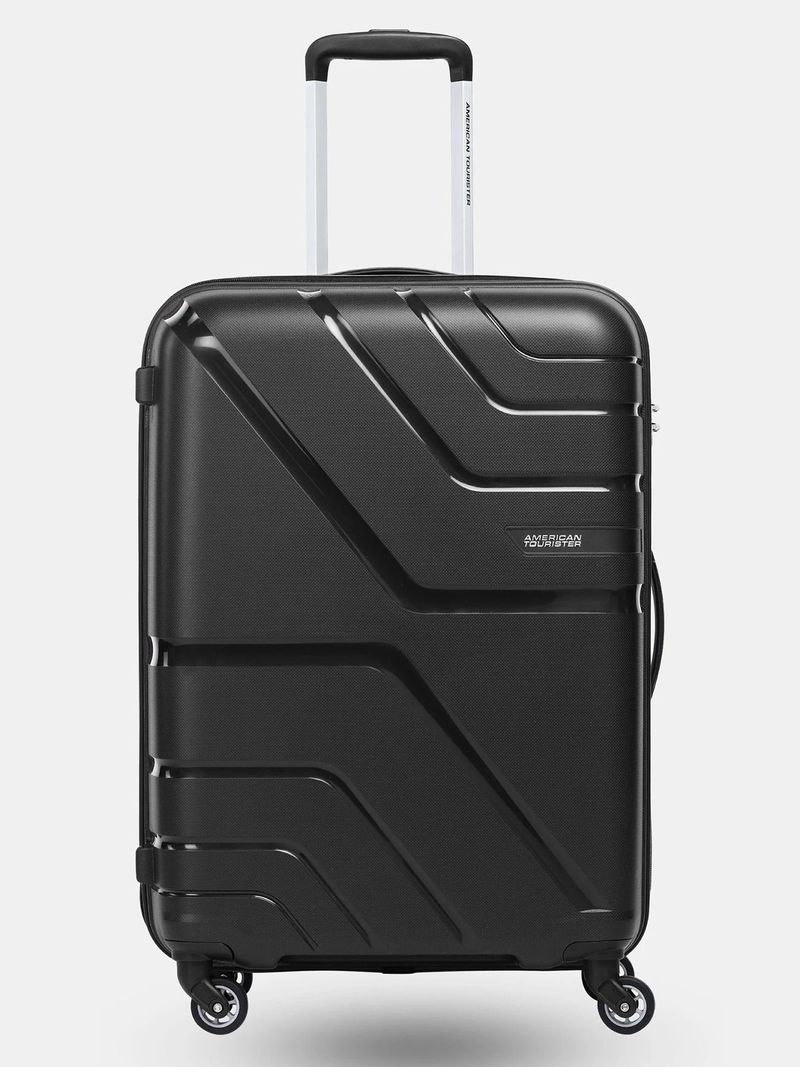 American Tourister AMERICAN TOURISTER Medium Cabin & Check-in Set (68 cm) 4 Wheels - AMT UPLAND PLUS BLACK 68CM (MEDIUM) - Black
