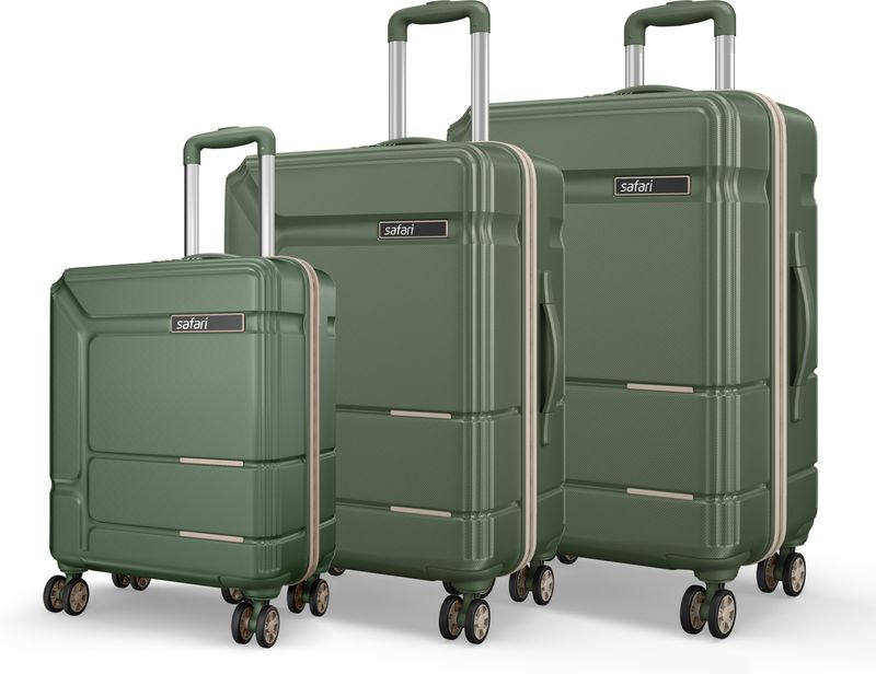 SAFARI Hard Body 3 Luggage Set 8 Wheels 55/65/77 Dusk Green - Image 2