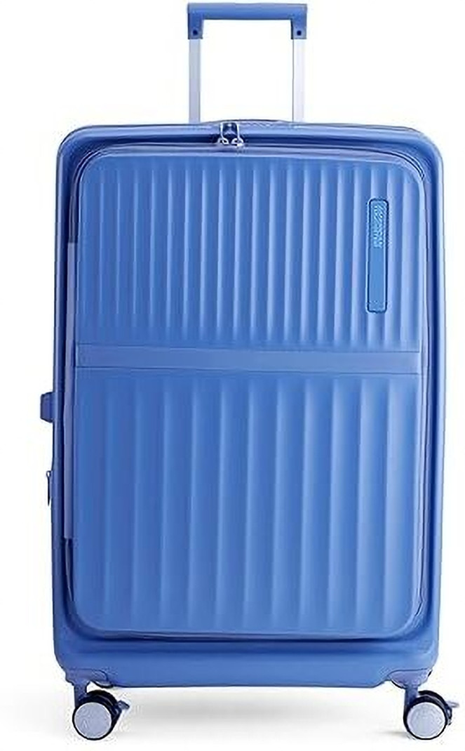 American Tourister AMERICAN TOURISTER Medium Check-in Suitcase (69 cm) 8 Wheels - TRENTO Expandable Check-in Suitcase 8 Wheels - Blue