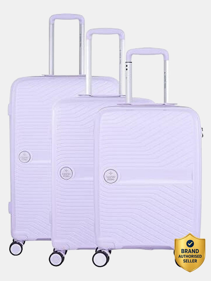 Nasher Miles NASHER MILES Bruges Hard-Sided Luggage Set of 3 (Small 55cm Medium 65cm Large 75cm) Check-in Suitcase 8 Wheels - 28 inch