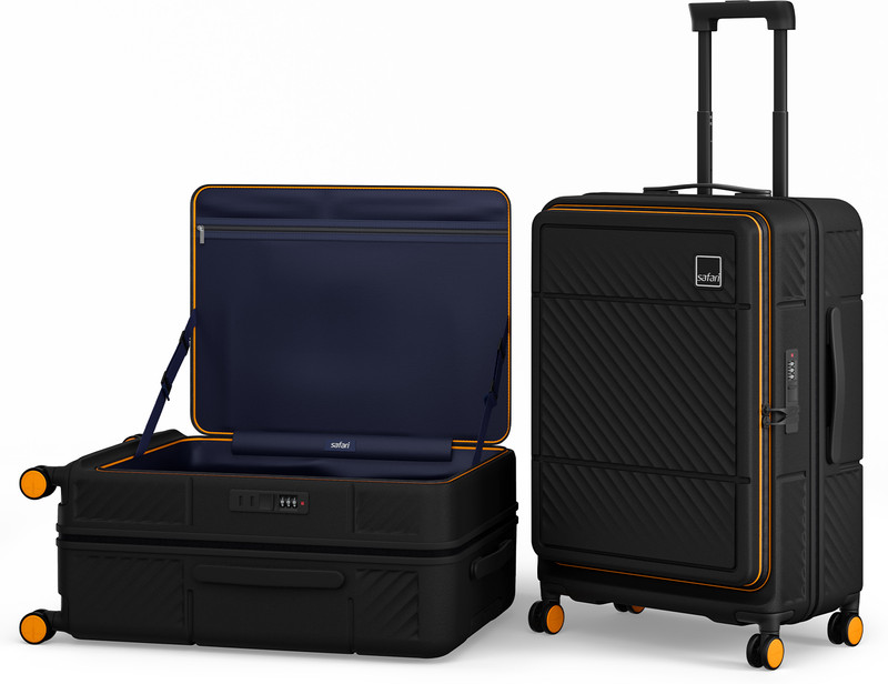 Safari SAFARI Medium Check-in Suitcase (68 cm) 8 Wheels - NOX - Black