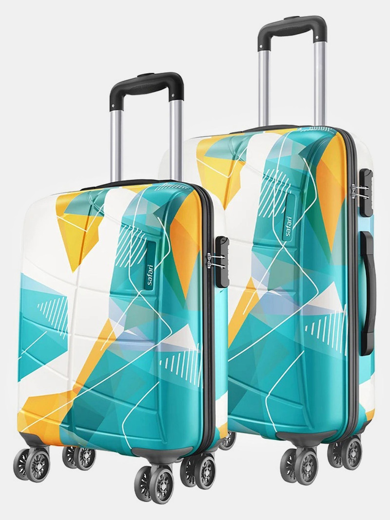 Safari SAFARI Hard Body Set of 2 Luggage 4 Wheels - Luma Neo - Multicolor