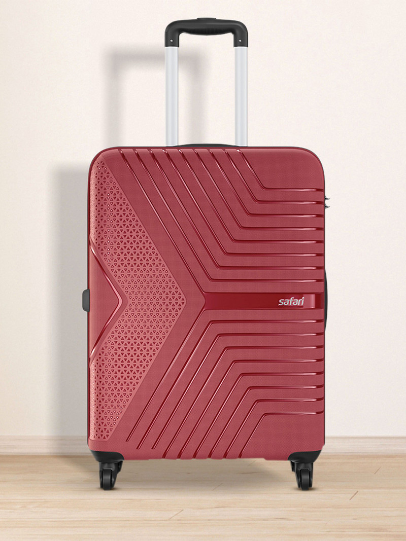 Safari SAFARI Medium Check-in Suitcase (66 cm) 4 Wheels - ZENO 66 - Maroon