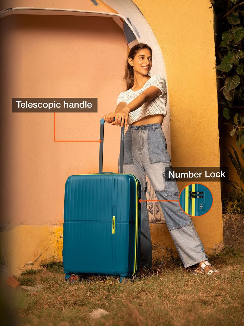 NASHER MILES 3 Navy Blue Luggage Set - Image 4