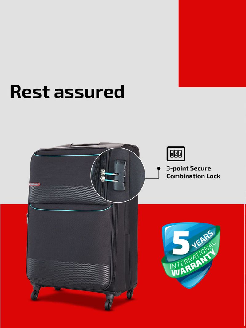 VIP Essencia Large Check-in Suitcase 79cm Black - Image 6