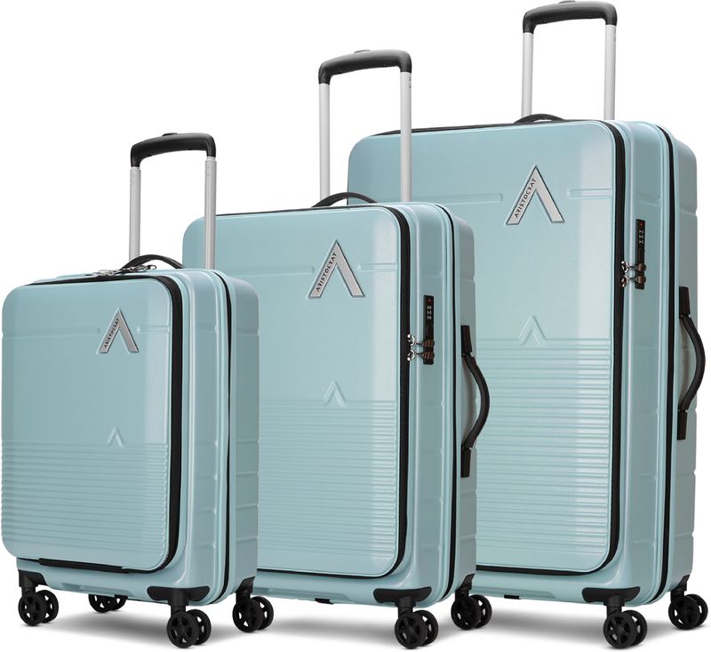 ARISTOCRAT Orbit Plus 3-Piece Luggage Set, Blue - Image 2