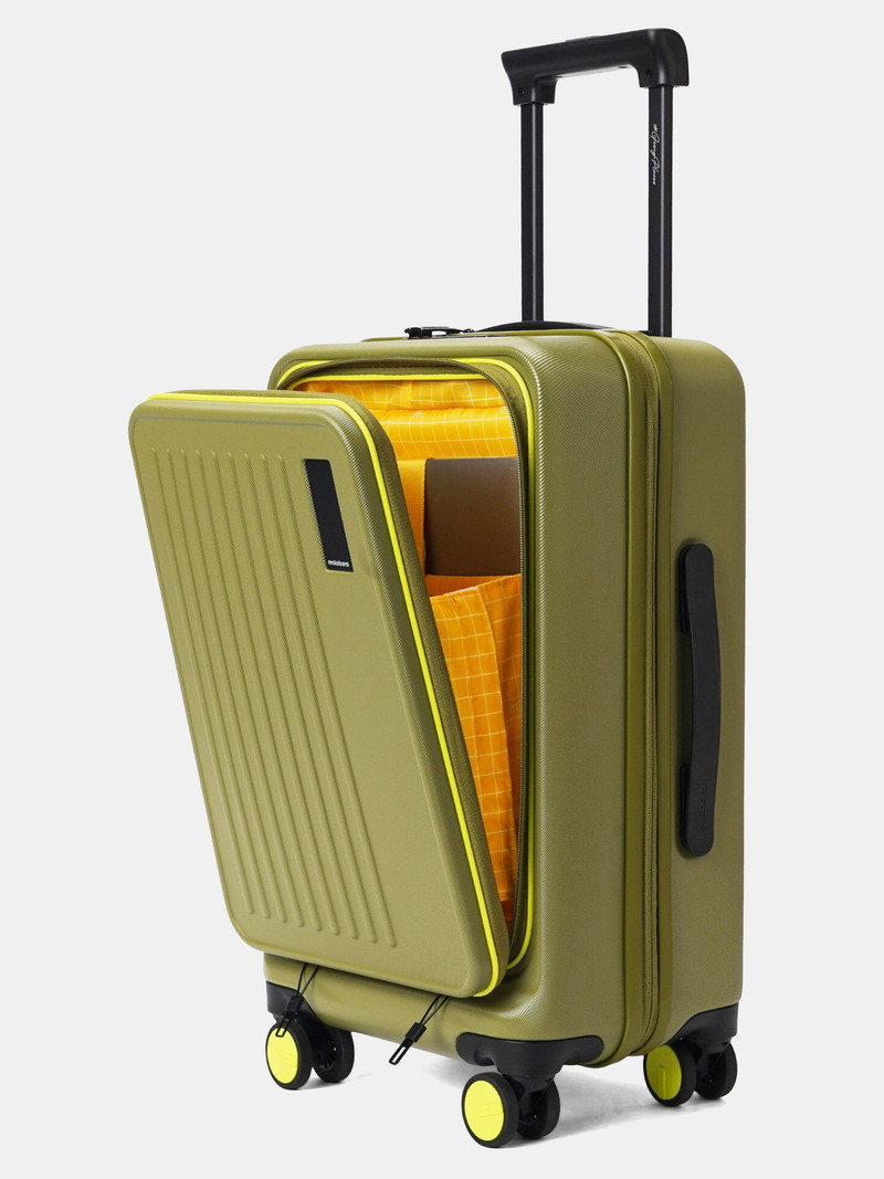 Mokobara Mokobara Small Cabin Suitcase (56 cm) 8 Wheels - The Transit Cabin Pro 2.0 - Green