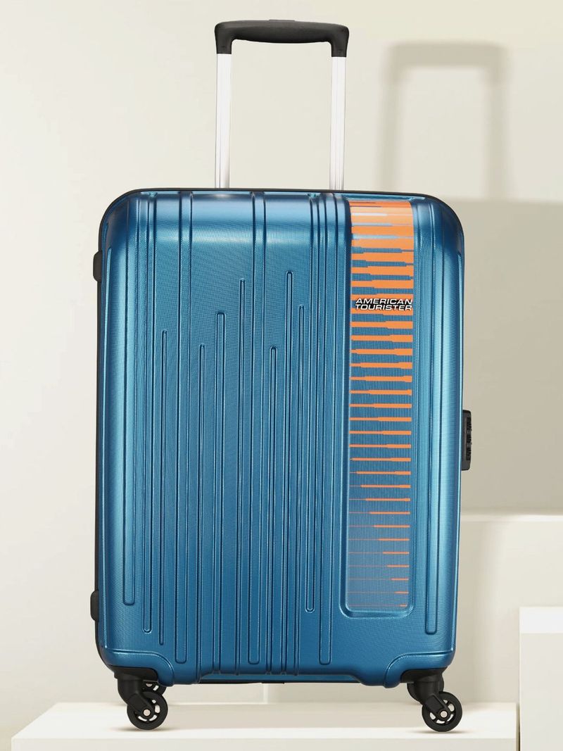 American Tourister AMERICAN TOURISTER Medium Check-in Suitcase (67 cm) 4 Wheels - Combination Lock-Hamilton Plus - Blue