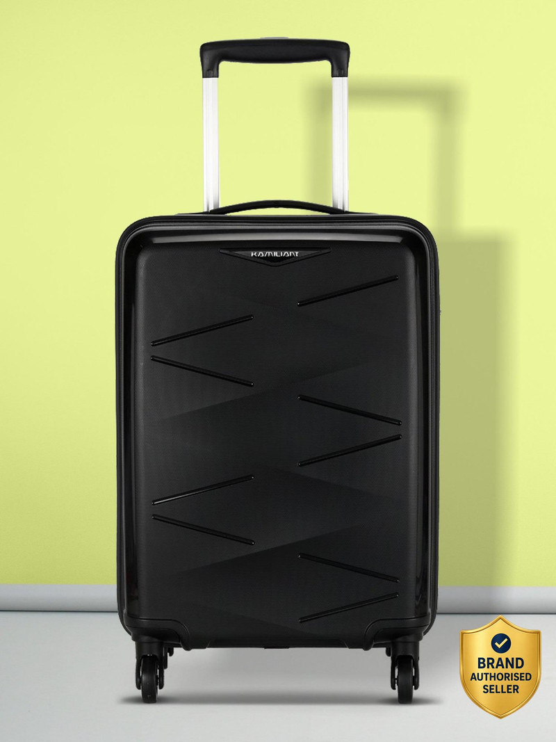 Kamiliant by American Tourister Small Cabin Suitcase (55 cm) 4 Wheels - Combination Lock-Triprism - Black