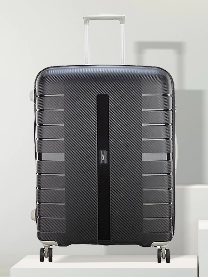 VIP VIP Large Check-in Suitcase (79 cm) 8 Wheels - Voyager 79 - Hardbody Trolley Bag - Black