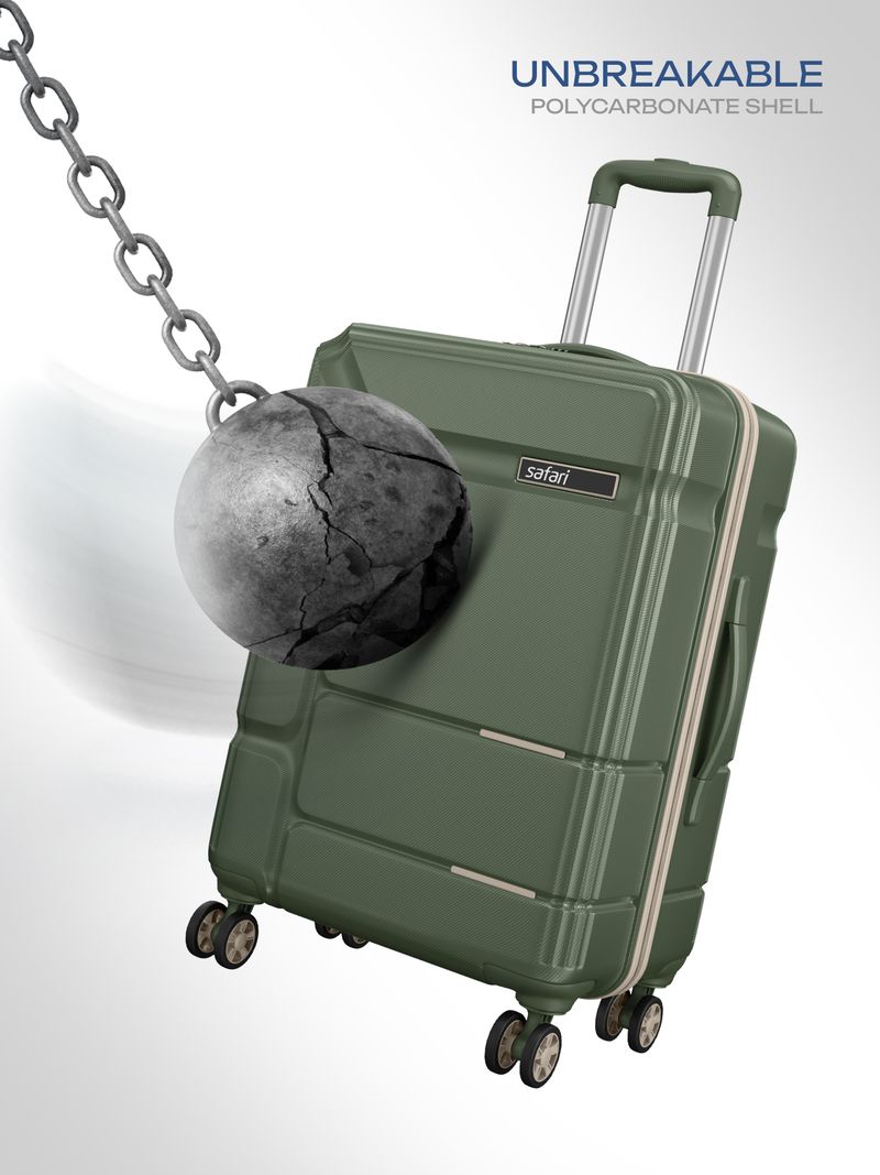 SAFARI Medium Check-in Suitcase (65 cm) 8 Wheels - SQUADRON 65 4W DUSK GREEN - Green - Image 3