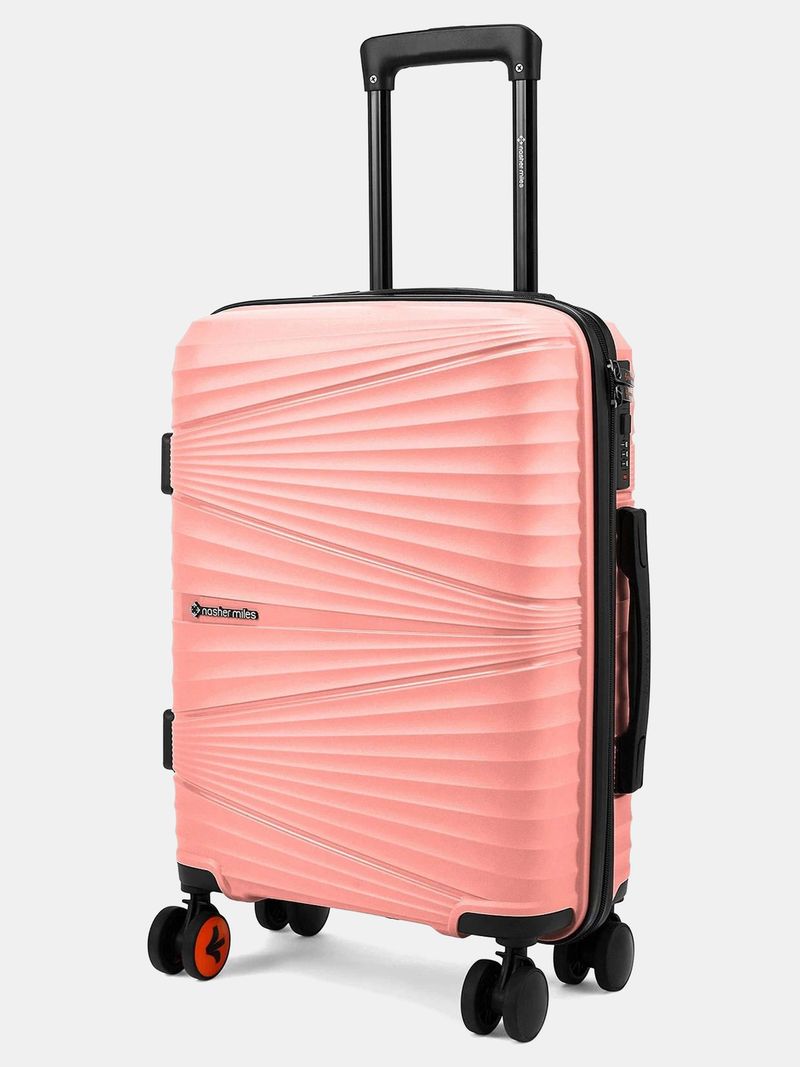 Nasher Miles NASHER MILES Small Cabin Suitcase (55 cm) 8 Wheels - Mumbai Hard-Sided Polypropylene Shell 20 inch Trolley Bag for Travel - Beige