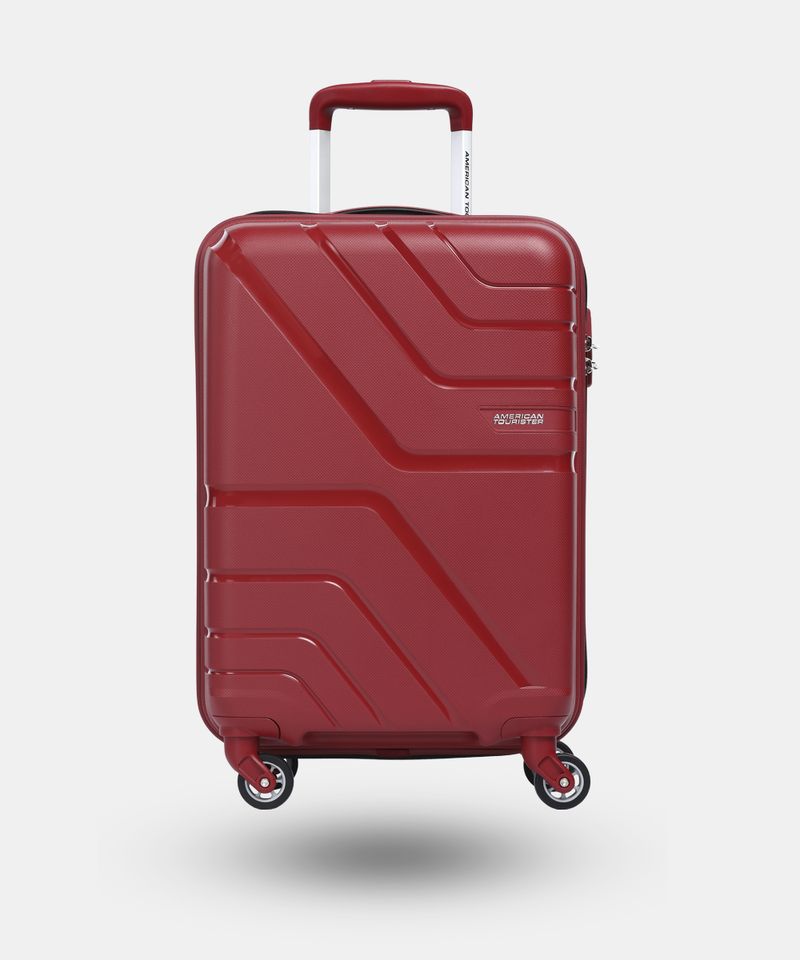 American Tourister AMERICAN TOURISTER Small Cabin Suitcase (55 cm) 4 Wheels - Upland Dark Red Trolley Bag(AMT UPLAND SP 5520-D.RED) - Red