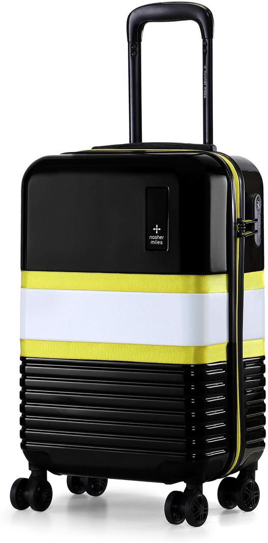 Nasher Miles NASHER MILES Small Cabin Suitcase (55 cm) 8 Wheels - Hard-Sided - Black, Grey