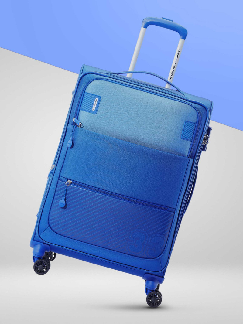 American Tourister AMERICAN TOURISTER Small Cabin Suitcase (59 cm) 8 Wheels - Majoris + - Blue