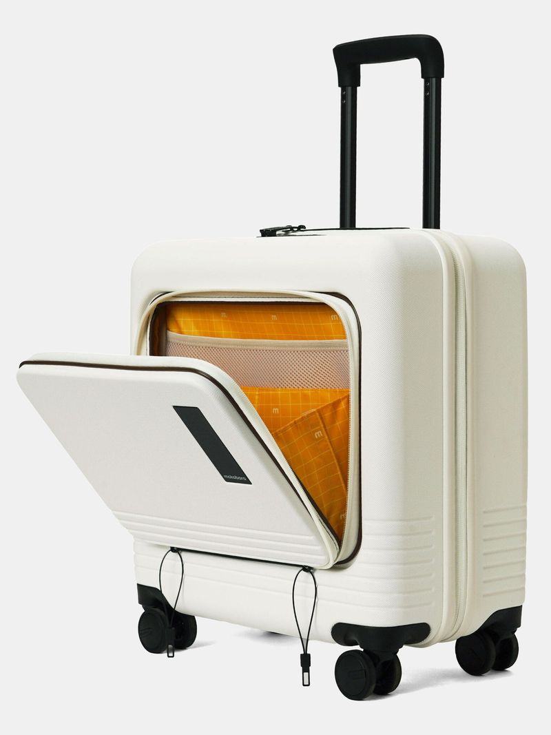 Mokobara Mokobara Small Cabin Suitcase (48 cm) 8 Wheels - The Cabin Overnighter 2.0 - White, Black