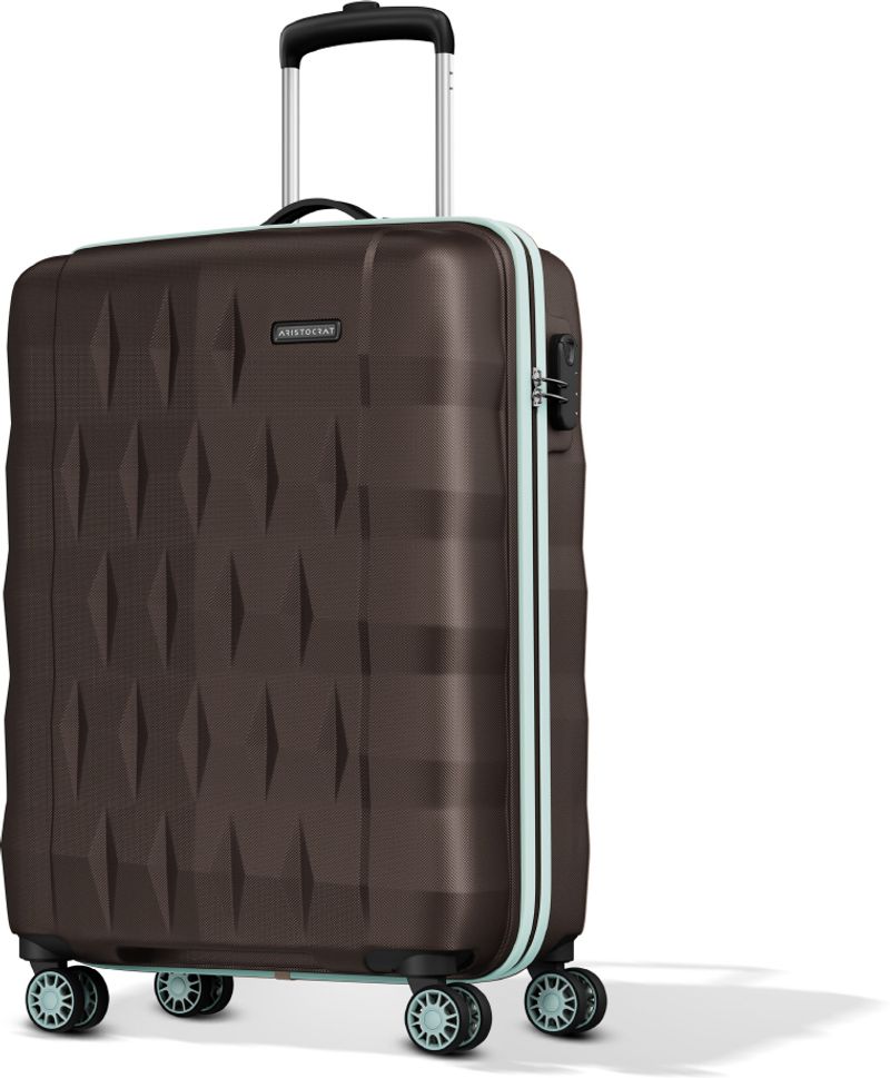 ARISTOCRAT Comet Trolley Bag 56 cm 8 Wheels Brown - Image 2