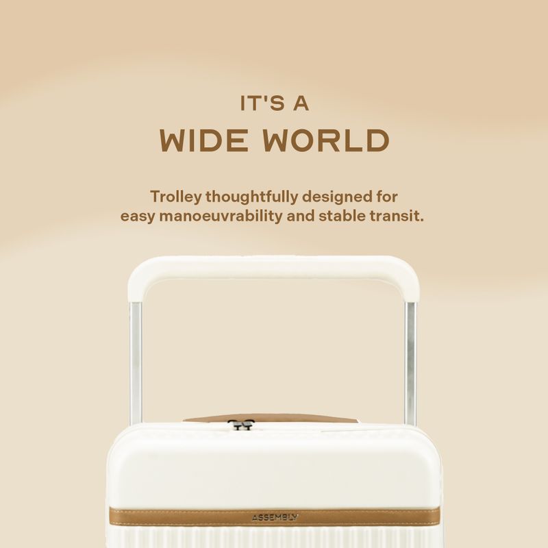 Assembly Medium Check-in Suitcase 8 Wheels 65L White - Image 6