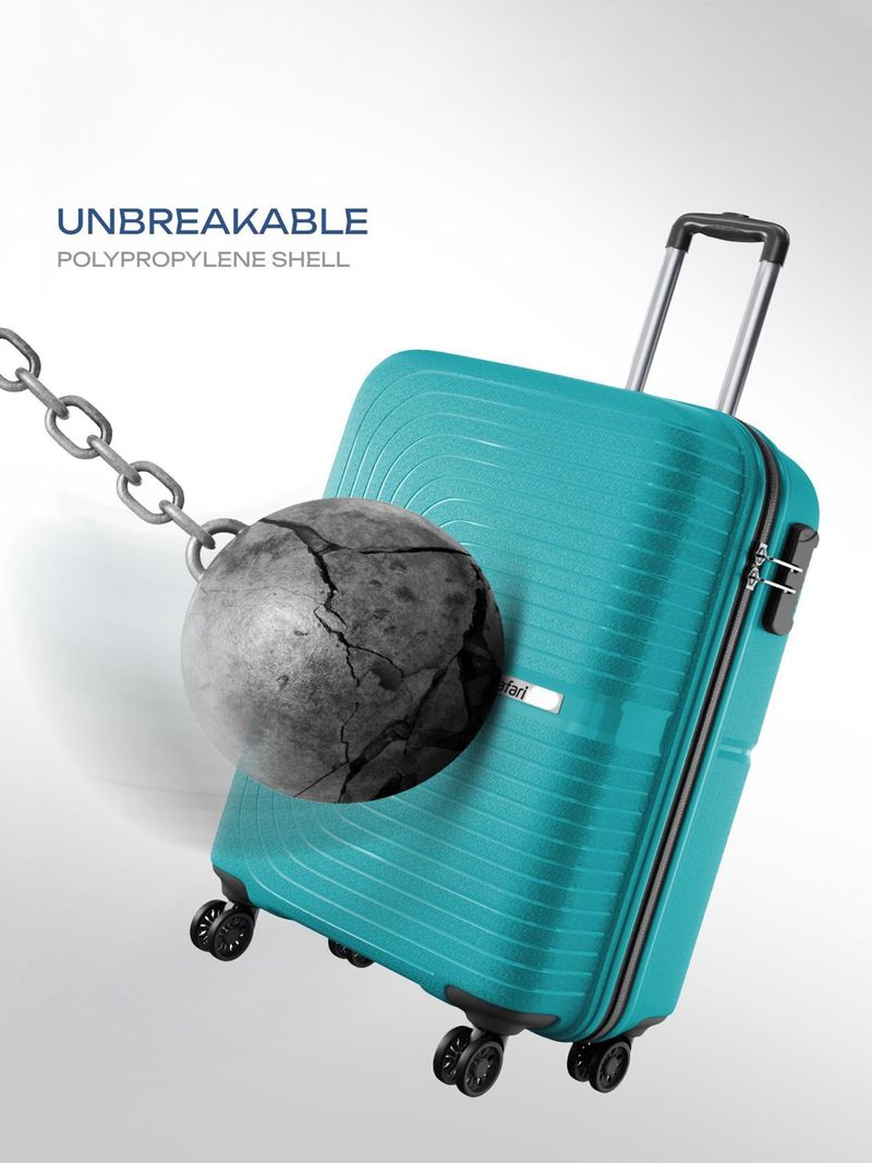 SAFARI Eclipse Neo 55 Teal Silver 8 Wheel Suitcase 55 cm - Image 3