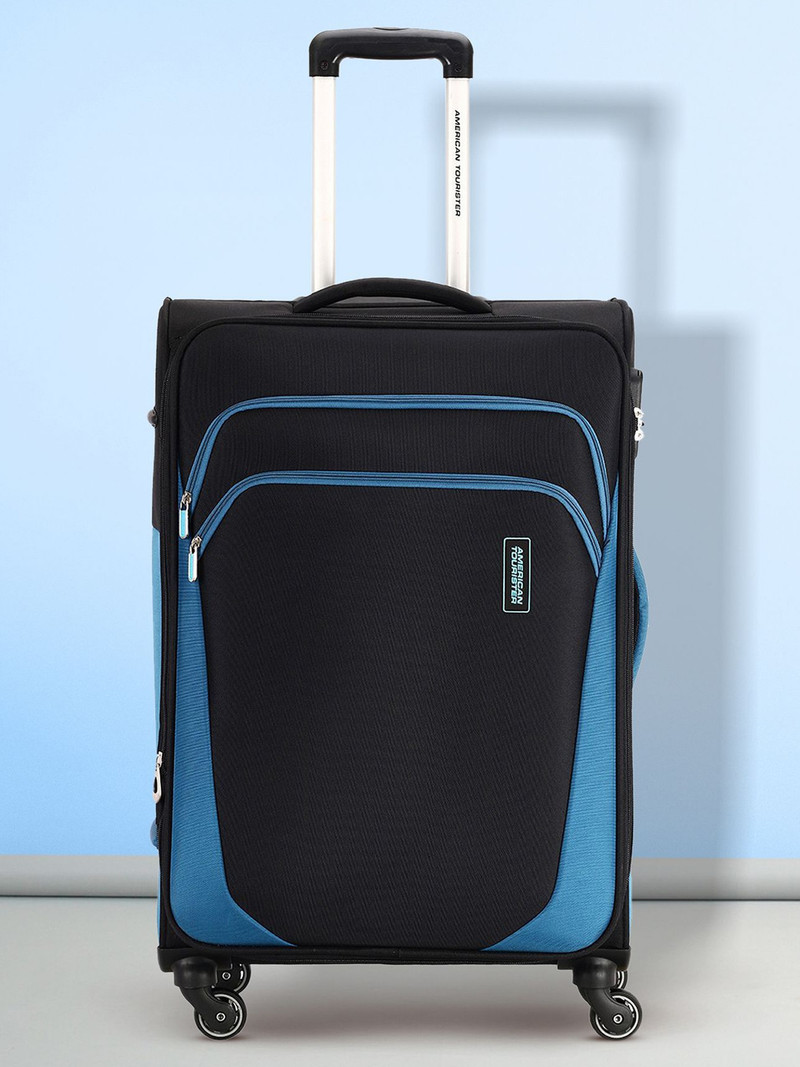 American Tourister AMERICAN TOURISTER Small Cabin Suitcase (57 cm) 4 Wheels - KANSAS SPINNER 57 CM BLACK - Black