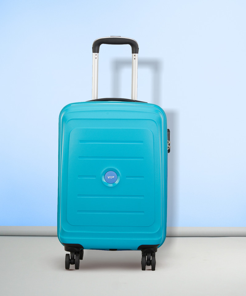 VIP VIP Small Cabin Suitcase (55 cm) 8 Wheels - Corsa 55 - Hardbody Trolley Bag - Blue