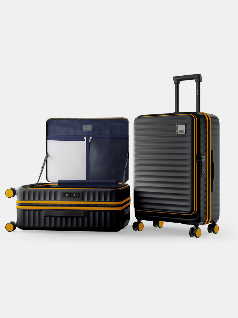 Safari SAFARI Medium Check-in Suitcase (67.5 cm) 8 Wheels - Froniq 68 - Black