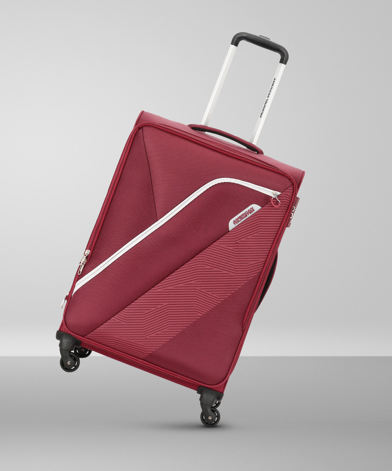 American Tourister AMERICAN TOURISTER Large Check-in Suitcase (78 cm) 4 Wheels - AMT WALES SPINNER 78CM BURGNDY - Maroon