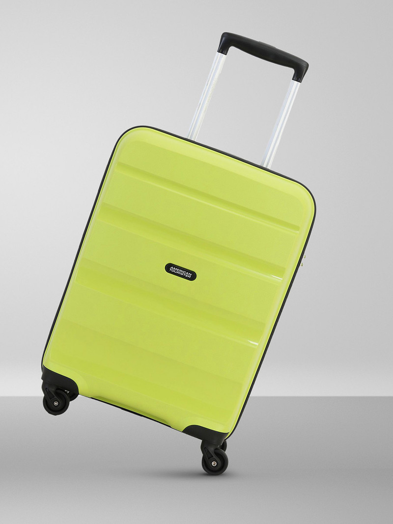 American Tourister AMERICAN TOURISTER Small Cabin Suitcase (55 cm) 4 Wheels - AMT BRANDON SP 55CM-LIME GREEN - Green