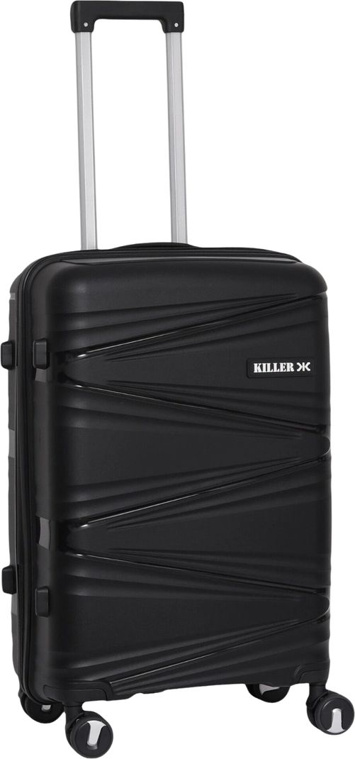 KILLER Medium Check-in Suitcase 66cm 4-Wheels Black - Image 6