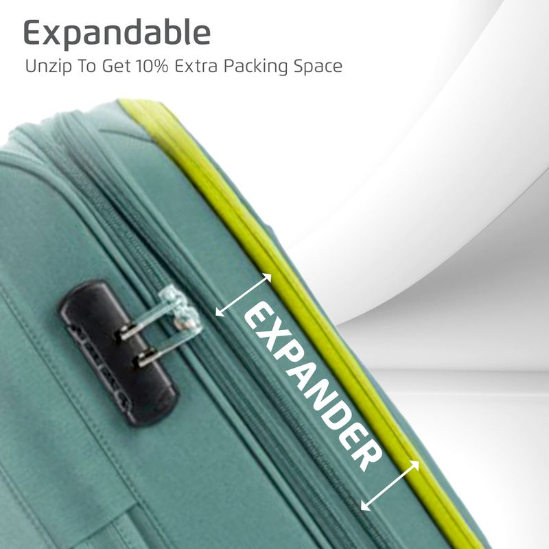 STAR 55/65/75 4W Luggage Set of 3, Green - Image 5