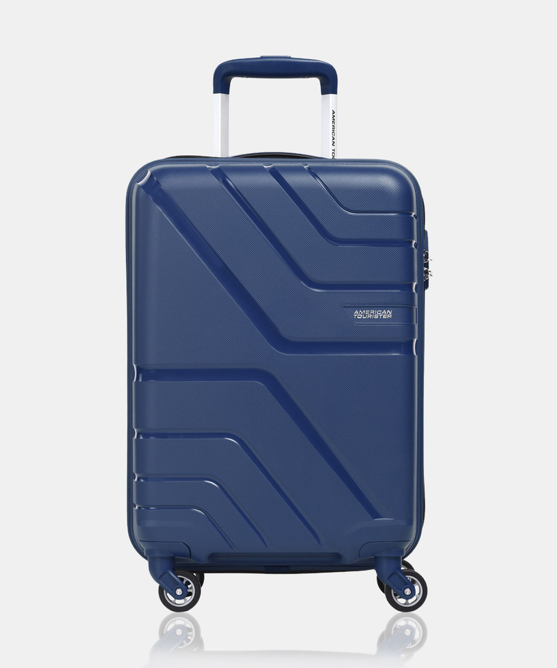 American Tourister AMERICAN TOURISTER Small Cabin Suitcase (55 cm) 4 Wheels - Upland Marine Trolley Bag(AMT UPLAND SP 5520-MARINE.BLU) - Blue