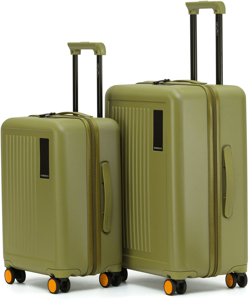 Mokobara Mokobara Hard Body Set of 2 Luggage 8 Wheels - The Transit Set of The Cabin & The Medium 2.0 - Green
