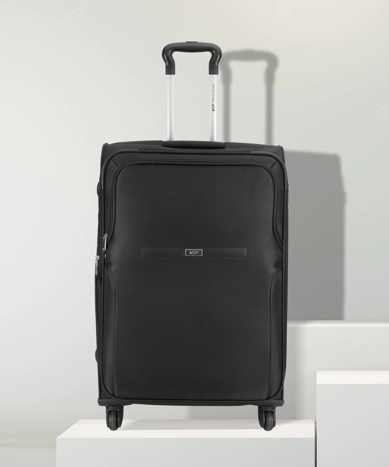 VIP VIP Large Check-in Suitcase (70 cm) 4 Wheels - Turboflex Str Exp 4 Wheel 70 Black - Black