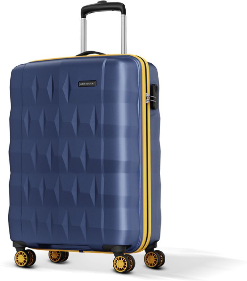 ARISTOCRAT Small Cabin Suitcase 8 Wheels Blue 56cm - Image 2