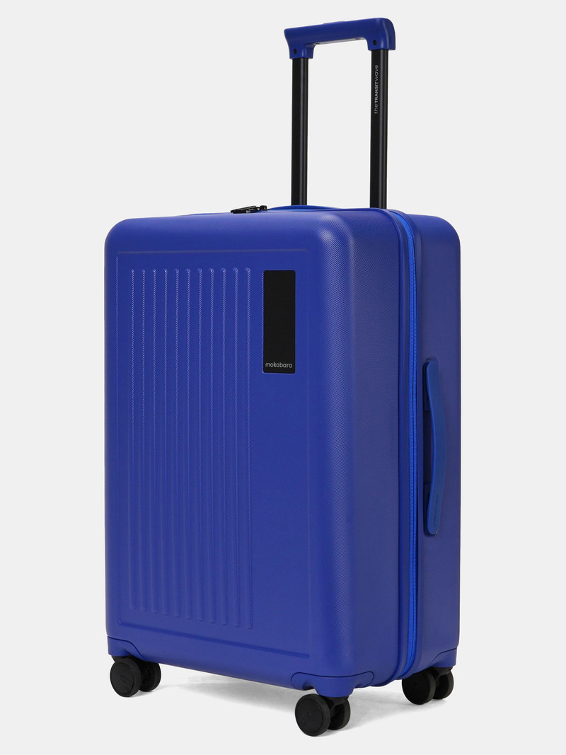 Mokobara Mokobara Medium Check-in Suitcase (64 cm) 8 Wheels - The Transit Wave-Check In Luggage - Blue, Black