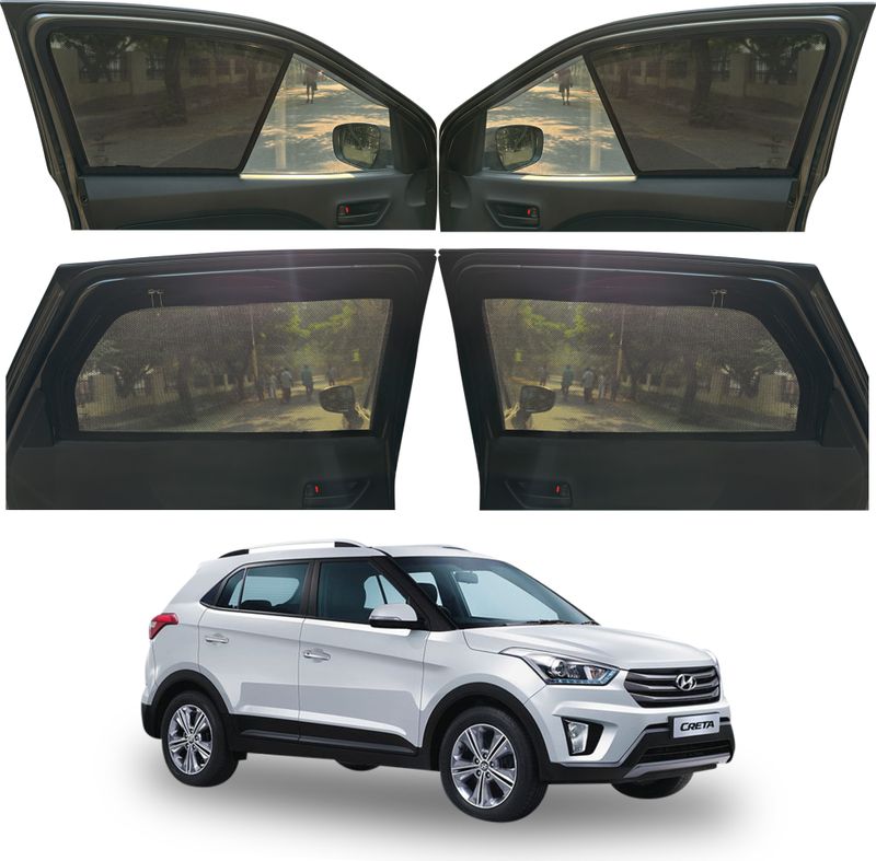 autoluxer Side Window Sun Shade For Hyundai Creta (Black) - Image 2