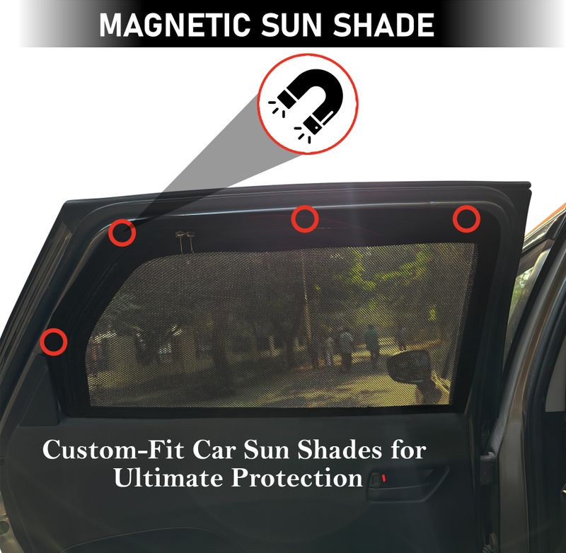 autoluxer Side Window Sun Shade For Hyundai Creta (Black) - Image 5