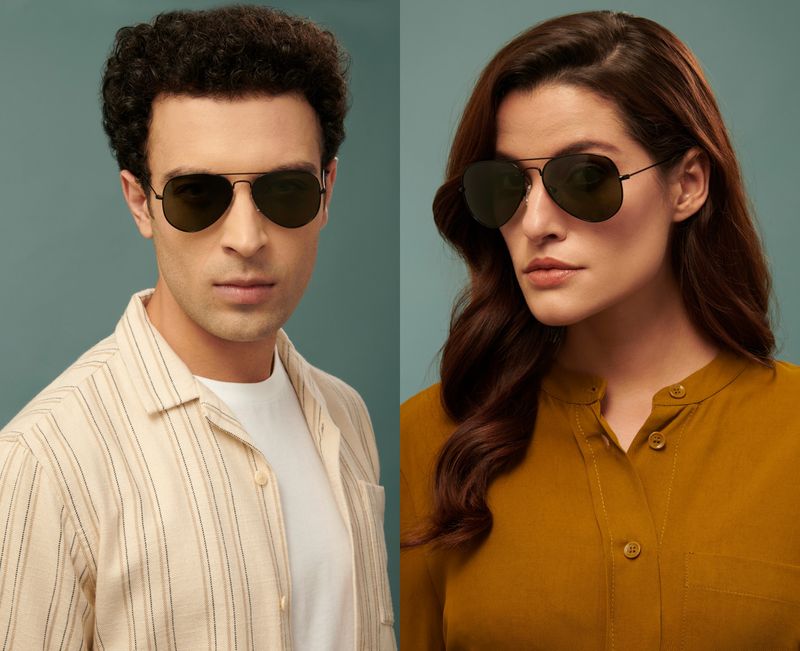 VINCENT CHASE Polarized Aviator Sunglasses - Image 6