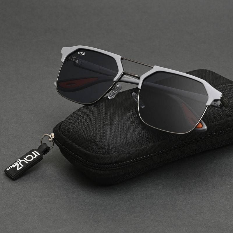 Irayz UV Protection Retro Square Sunglasses - Image 5