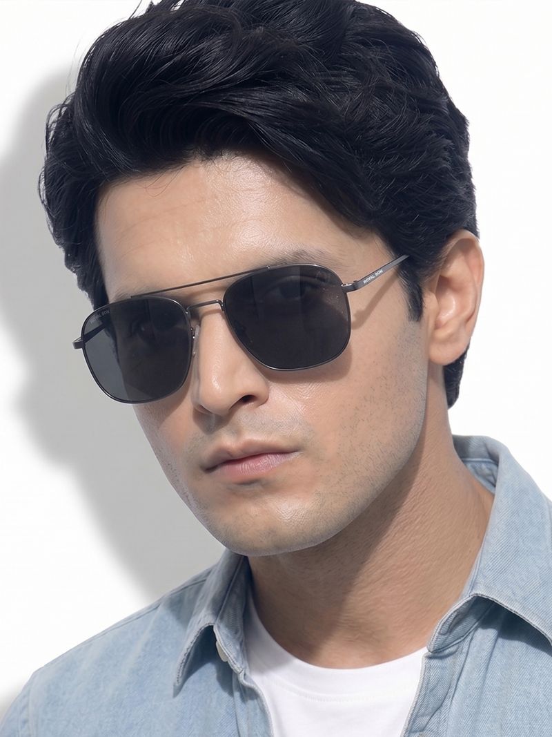 ROYAL SON UV Protection Retro Square Sunglasses (58) - Image 4