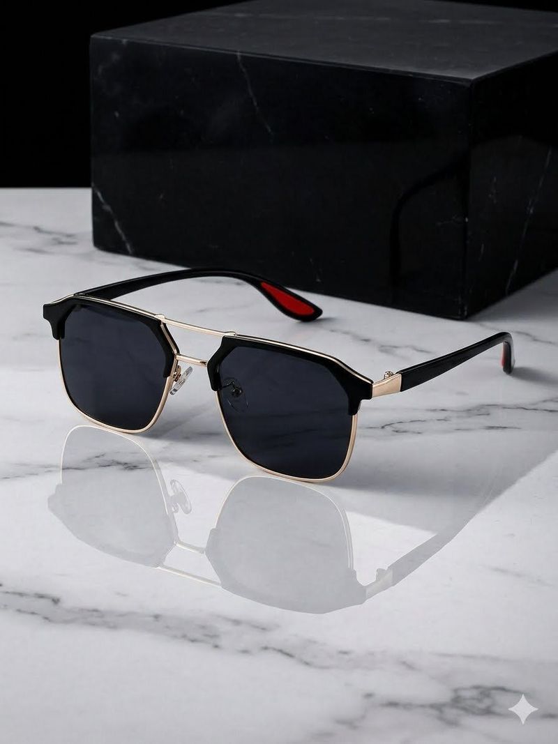 Vizor UV Protection Clubmaster Sunglasses (Free Size) - Image 2