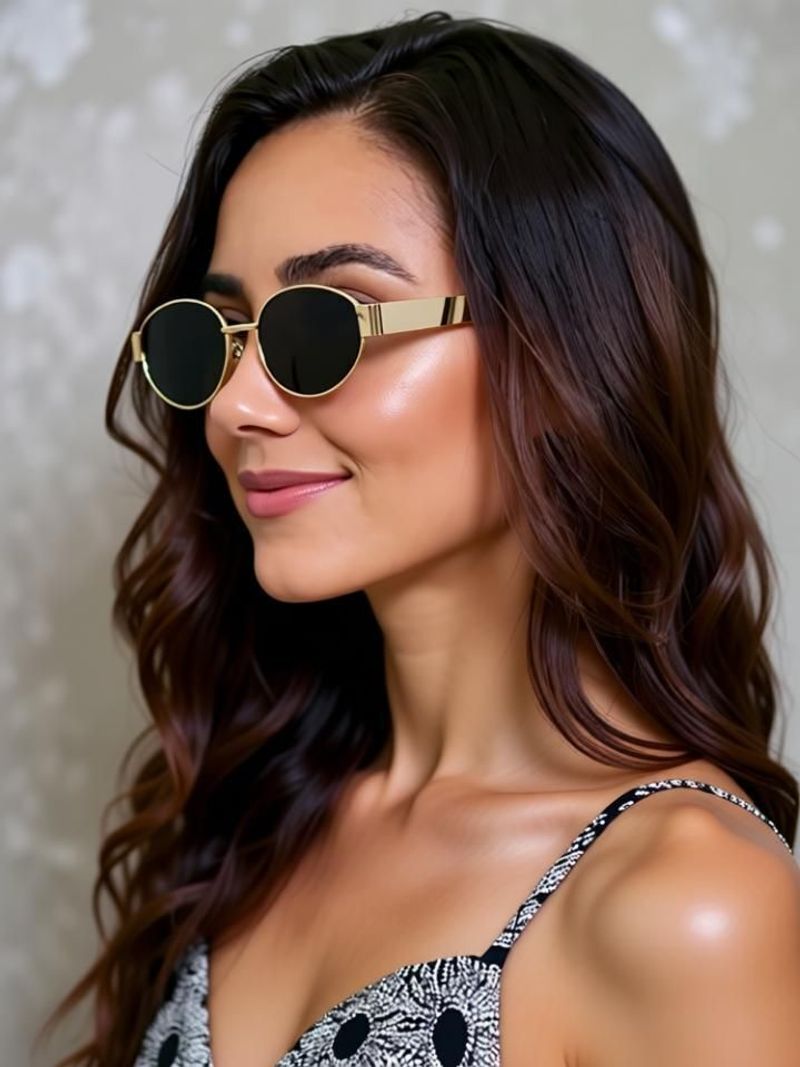 VERICAN UV Protection Round Sunglasses (Free Size) - Image 5
