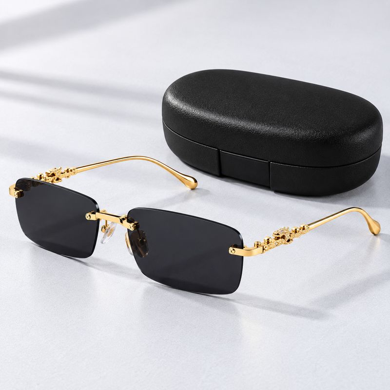 NexShadeX Retro Square Sunglasses Brown - Image 4