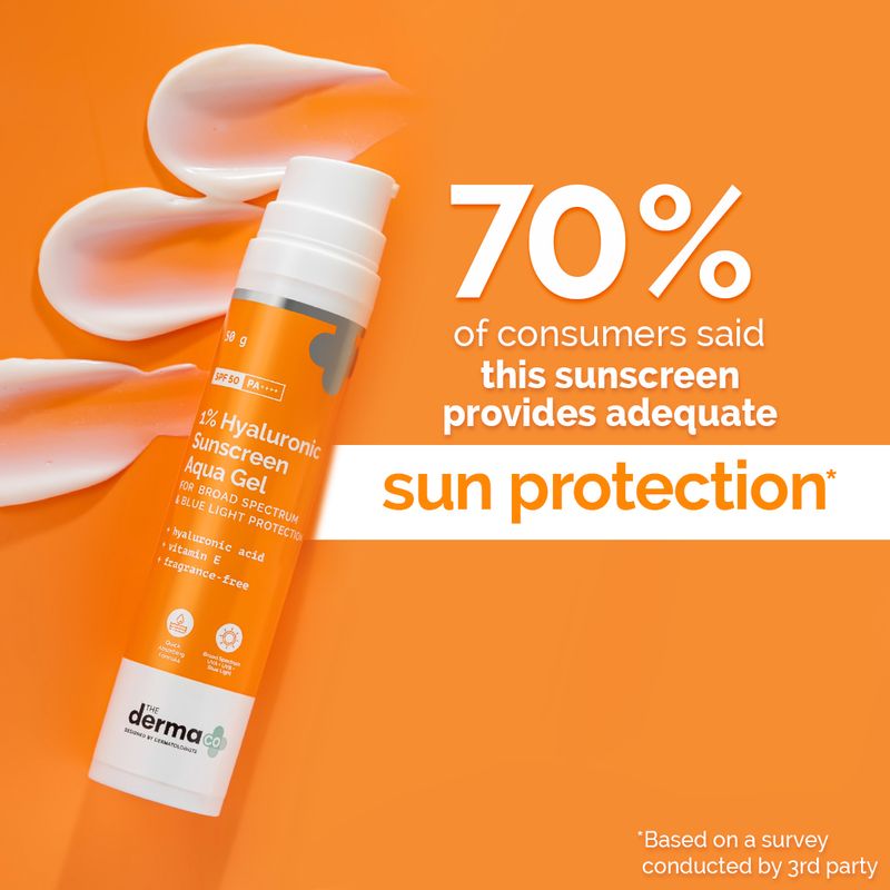 The Derma Co Sunscreen SPF 50 PA++++ 1% Hyaluronic - Image 6