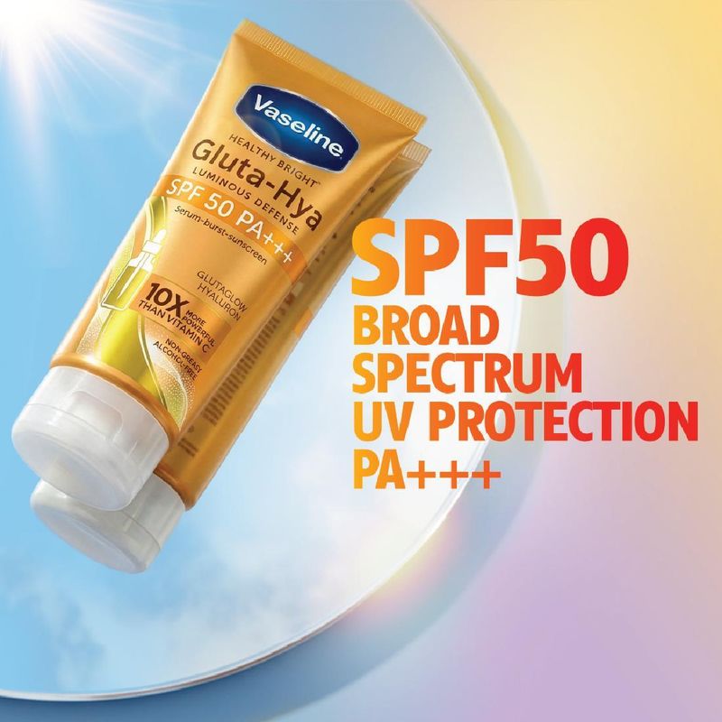 Vaseline Gluta Hya Sunscreen SPF 50 PA+++ 175ml - Image 4