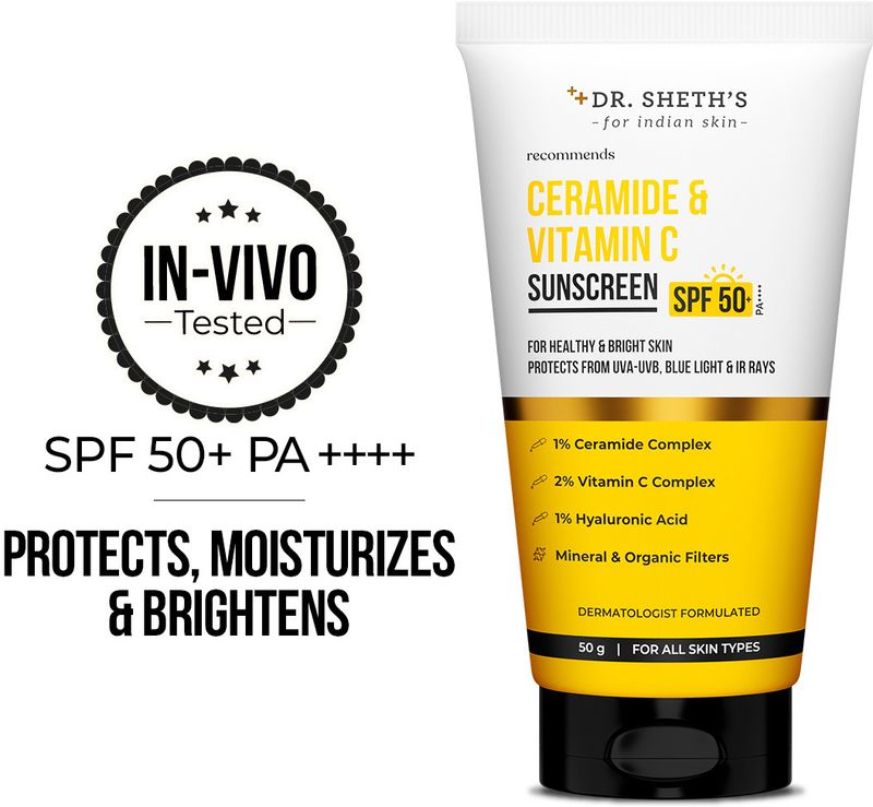 Dr. Sheth's Sunscreen SPF 50 PA++++ 50g - Image 6