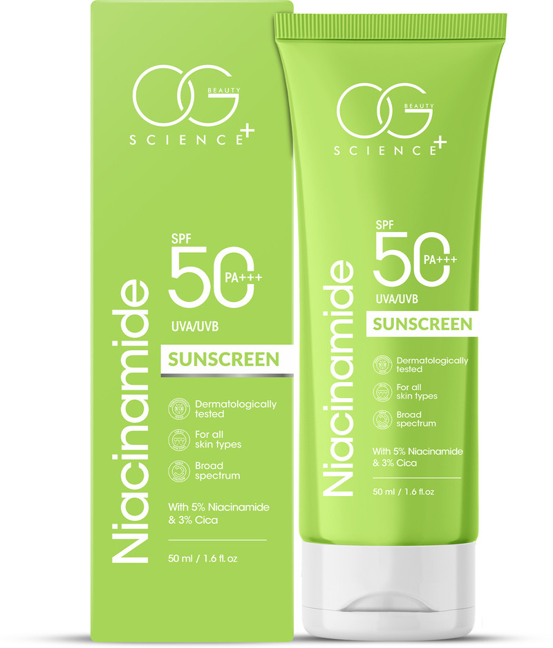 OG BEAUTY Sunscreen - SPF 50 PA+++ NIACINAMIDE SUNSCREEN (50 ml)