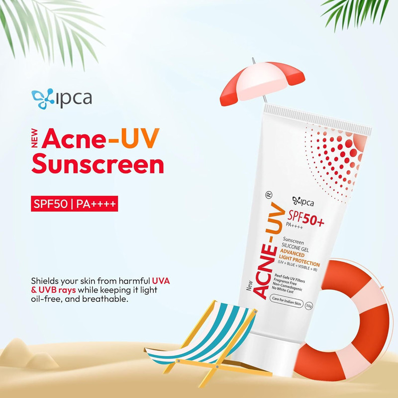 Price History of IPCA Sunscreen - SPF 50 PA++++ Acne-UV SPF 50+ PA ...