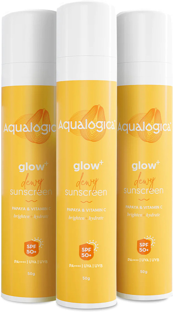 aqualogica sunscreen spf 50 pa glow